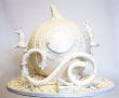 Cinderella Carriage white wedding Cake