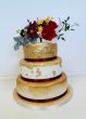 3 tier autumnal wedding cake