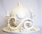 Cinderella Carriage white wedding Cake