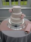 Three tier wedding cake