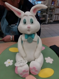 a sugar model of a rabbit